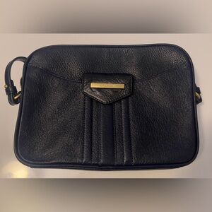 Brahmin Shea Anchor Mystic (Blue) Crossbody Leather Bag Gold Hardware Authentic